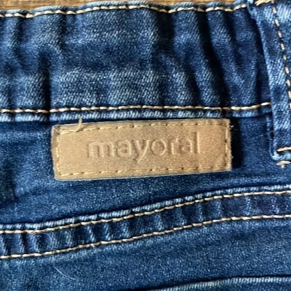 Mayoral Girl’s Denim Shorts Adjustable Waist Size 3 98cm - Picture 5 of 7